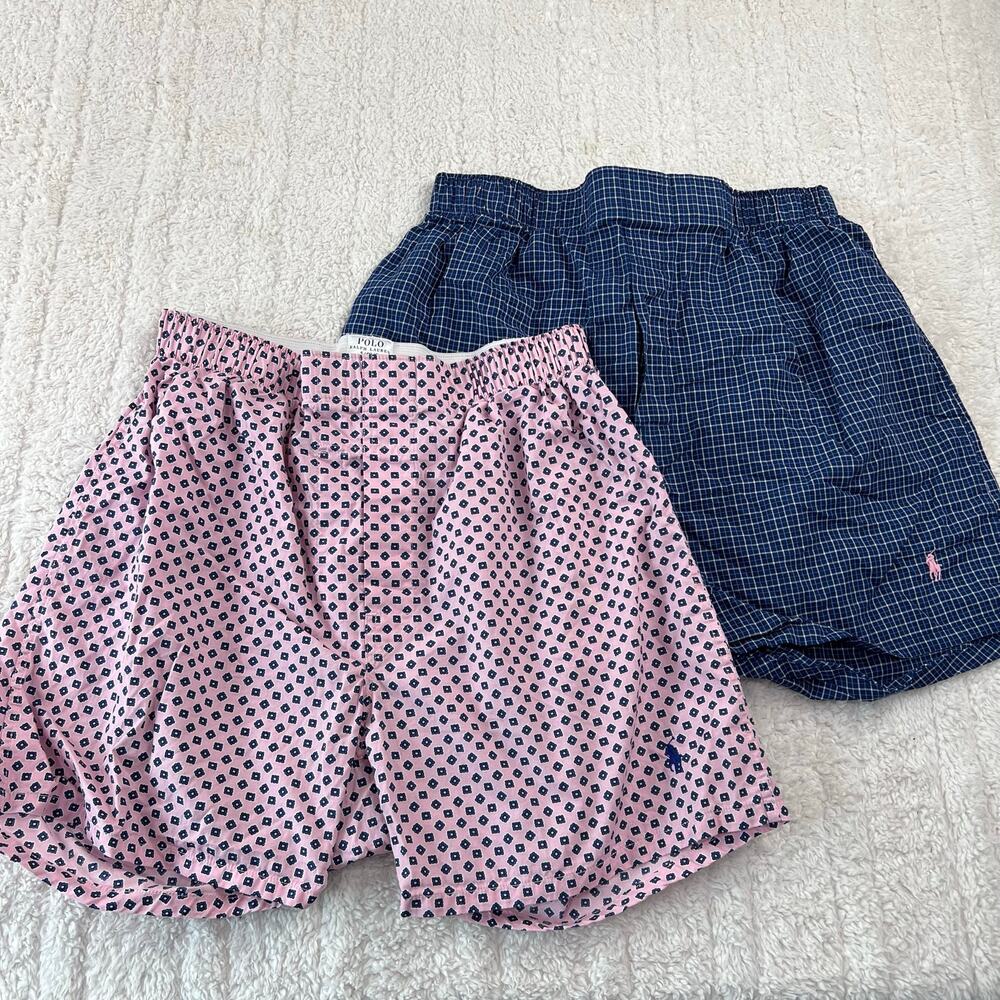 Polo Ralph Lauren Boxer shorts size Small Classic fit Pink Blue